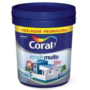 Tinta Acrílica Fosco Rende Muito Branco 20L Coral