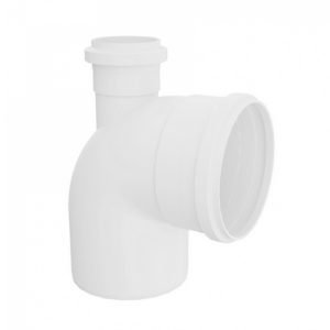 Joelho 90° com Visita PVC para Esgoto 100x50mm ou 4"x2" Plastilit