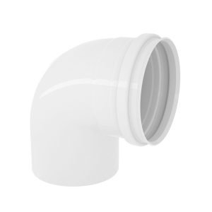 Joelho 90° PVC para Esgoto 50mm ou 2" Plastilit