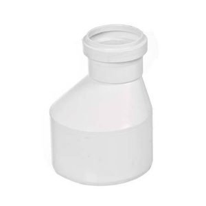 Redução Excêntrica PVC para Esgoto 100x75mm ou 4"x3" Plastilit