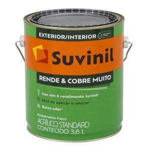 Tinta Acrilica Fosca Rende e Cobre Branco 3,6L Suvinil