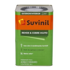 Tinta Acrilica Fosca Rende e Cobre Palha 18L Suvinil