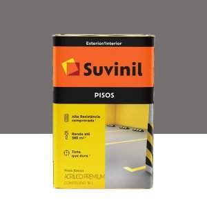 Tinta Acrílica Piso Cinza escuro 18L Suvinil